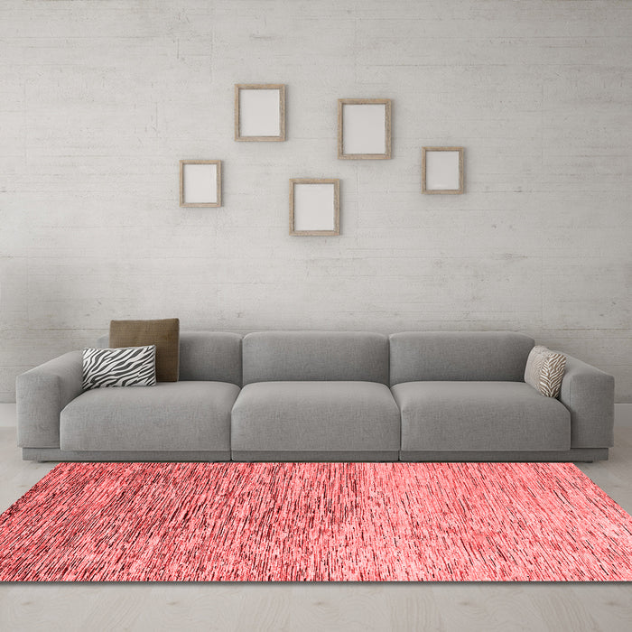Modern Red Washable Rugs
