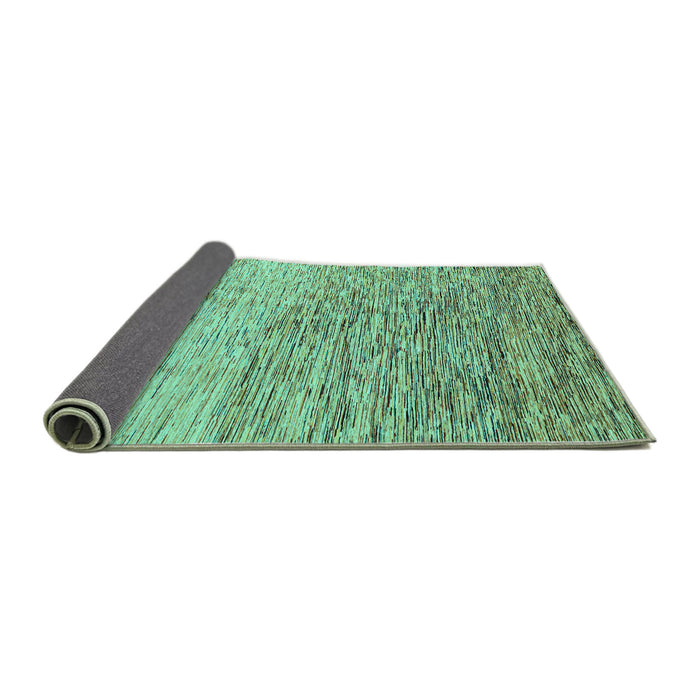 Sideview of Oriental Turquoise Modern Rug, abs4210turq
