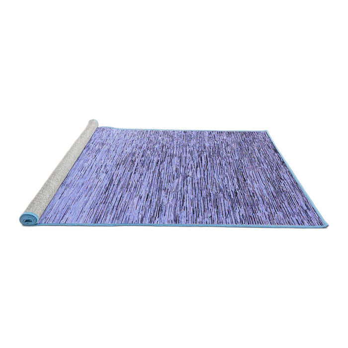 Sideview of Machine Washable Oriental Blue Modern Rug, wshabs4210blu