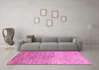 Machine Washable Oriental Pink Modern Rug, wshabs4210pnk