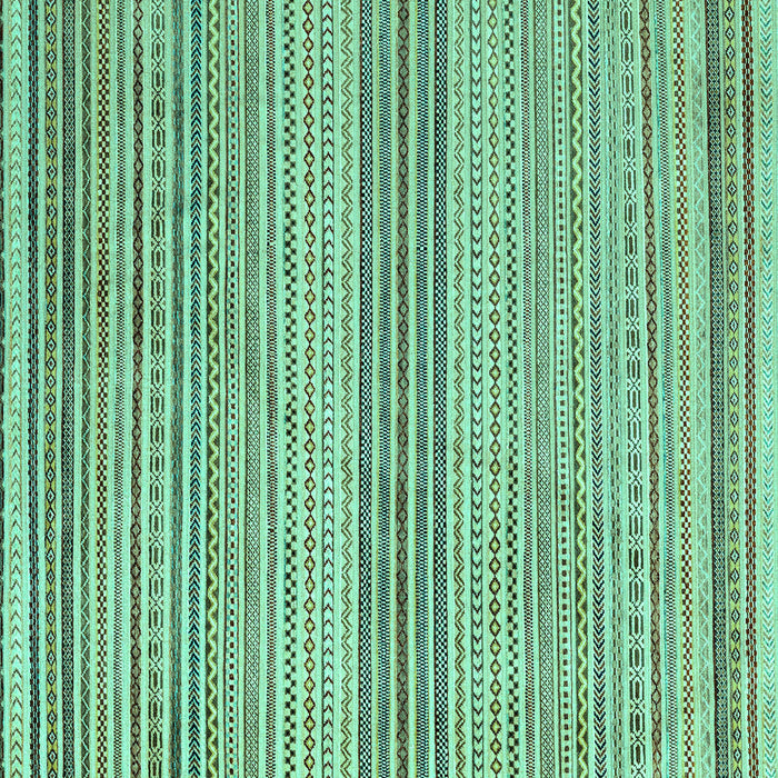 Square Oriental Turquoise Modern Rug, abs4211turq
