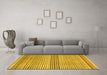 Machine Washable Oriental Yellow Modern Rug in a Living Room, wshabs4211yw