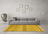 Machine Washable Oriental Yellow Modern Rug, wshabs4211yw