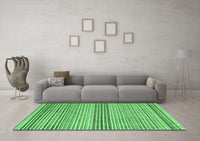 Machine Washable Oriental Emerald Green Modern Rug, wshabs4211emgrn