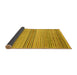 Sideview of Oriental Yellow Modern Rug, abs4211yw