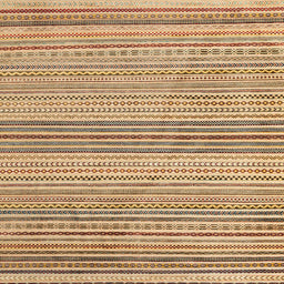 Square Abstract Light Brown Oriental Rug, abs4211
