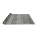 Sideview of Oriental Gray Modern Rug, abs4211gry