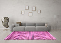 Machine Washable Oriental Pink Modern Rug, wshabs4211pnk