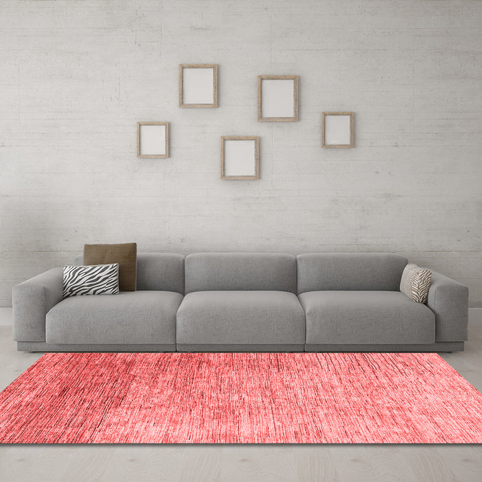 Modern Red Washable Rugs