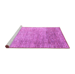 Sideview of Machine Washable Oriental Purple Modern Area Rugs, wshabs4212pur