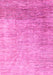 Machine Washable Oriental Pink Modern Rug, wshabs4212pnk