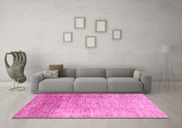 Machine Washable Oriental Pink Modern Rug, wshabs4212pnk