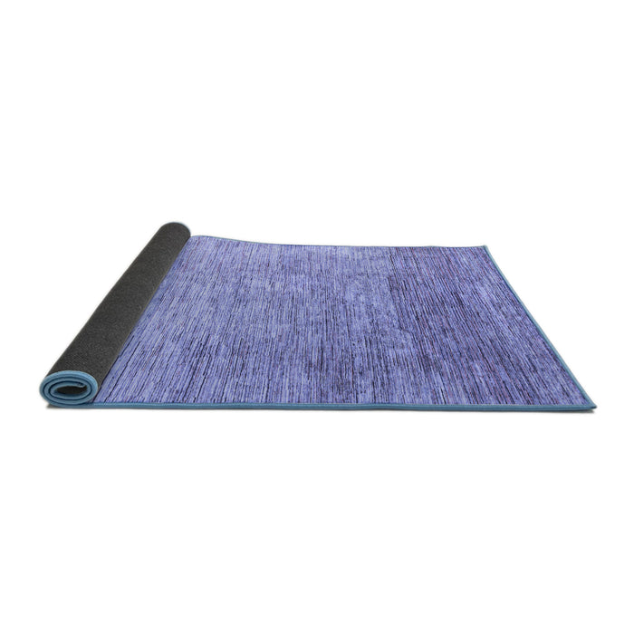 Sideview of Oriental Blue Modern Rug, abs4212blu