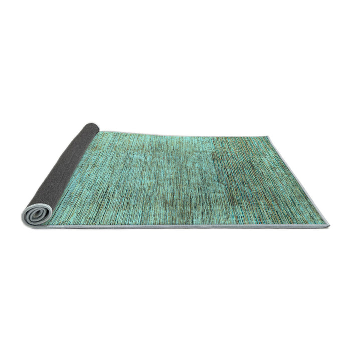 Sideview of Oriental Light Blue Modern Rug, abs4212lblu