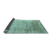 Sideview of Oriental Light Blue Modern Rug, abs4212lblu