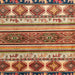 Square Abstract Fire Brick Red Oriental Rug, abs4213