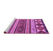 Sideview of Machine Washable Oriental Purple Modern Area Rugs, wshabs4213pur