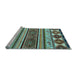 Sideview of Machine Washable Oriental Light Blue Modern Rug, wshabs4213lblu