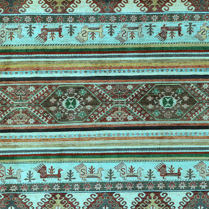 Oriental Light Blue Modern Rug, abs4213lblu