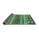 Sideview of Oriental Turquoise Modern Rug, abs4213turq