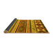 Sideview of Oriental Yellow Modern Rug, abs4213yw