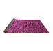 Sideview of Oriental Pink Modern Rug, abs4214pnk