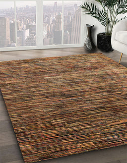 Abstract Red Oriental Rug in Family Room, abs4214