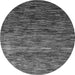 Round Oriental Gray Modern Rug, abs4214gry