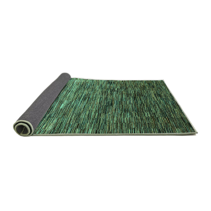 Sideview of Oriental Turquoise Modern Rug, abs4214turq
