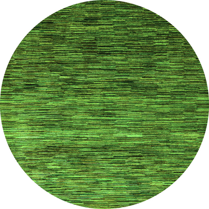 Round Oriental Green Modern Rug, abs4214grn