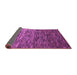 Sideview of Oriental Purple Modern Rug, abs4214pur