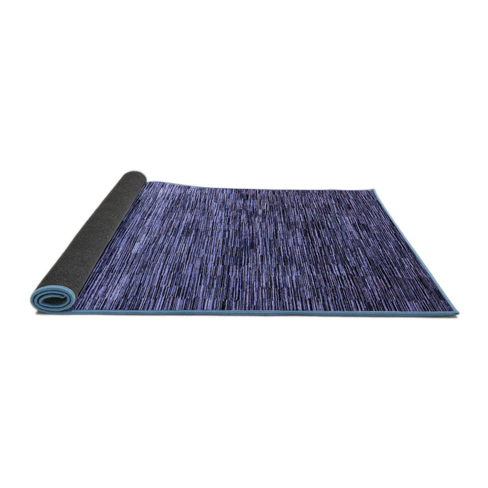 Sideview of Oriental Blue Modern Rug, abs4214blu