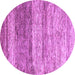 Round Oriental Purple Modern Rug, abs4215pur