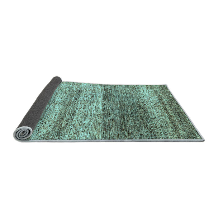 Sideview of Oriental Light Blue Modern Rug, abs4215lblu