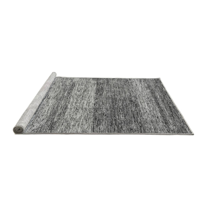 Sideview of Machine Washable Oriental Gray Modern Rug, wshabs4215gry