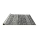 Sideview of Machine Washable Oriental Gray Modern Rug, wshabs4215gry