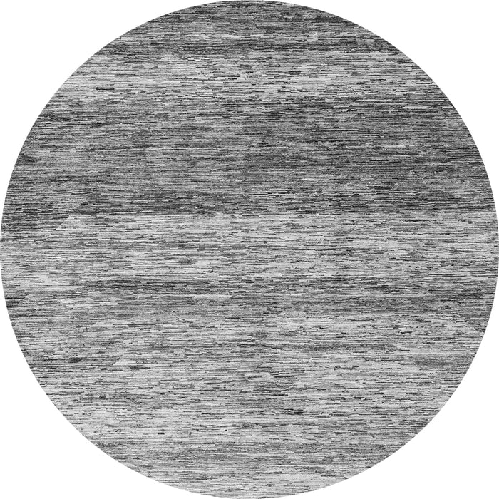 Round Oriental Gray Modern Rug, abs4215gry