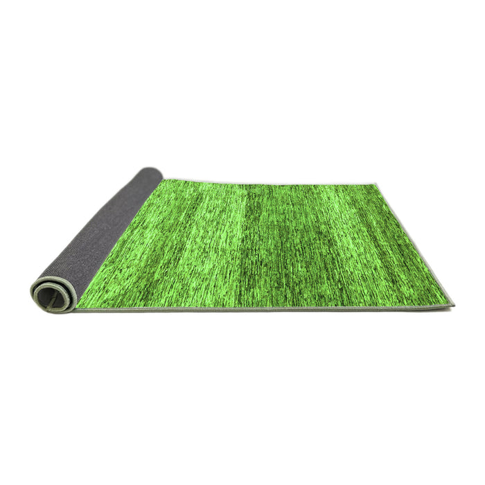 Sideview of Oriental Green Modern Rug, abs4215grn
