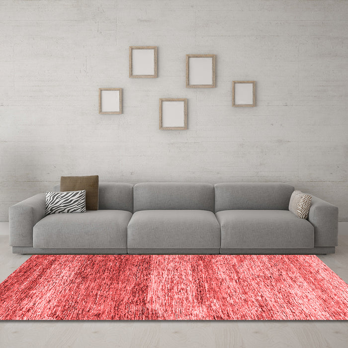 Modern Red Washable Rugs