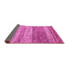 Sideview of Oriental Pink Modern Rug, abs4215pnk