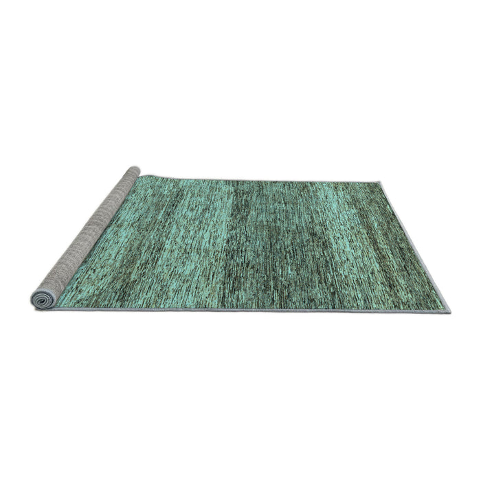 Sideview of Machine Washable Oriental Light Blue Modern Rug, wshabs4215lblu