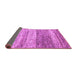 Sideview of Oriental Purple Modern Rug, abs4215pur