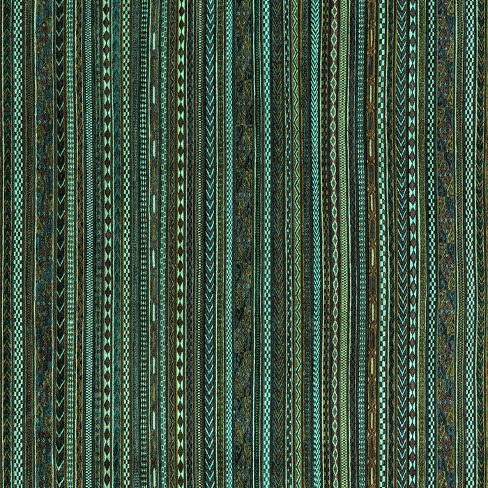 Square Oriental Turquoise Modern Rug, abs4216turq