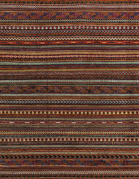 Machine Washable Abstract Brown Rug, wshabs4216