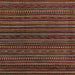 Square Machine Washable Abstract Brown Rug, wshabs4216