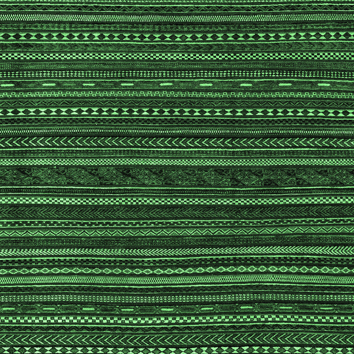 Machine Washable Oriental Emerald Green Modern Area Rugs, wshabs4216emgrn