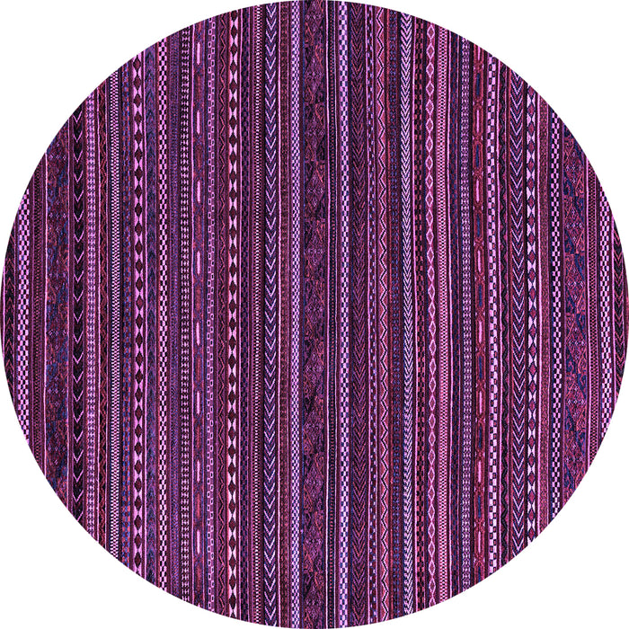 Round Oriental Purple Modern Rug, abs4216pur