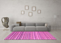 Machine Washable Oriental Pink Modern Rug, wshabs4217pnk