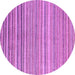 Round Oriental Purple Modern Rug, abs4217pur