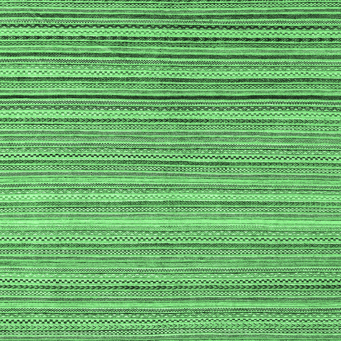 Square Machine Washable Oriental Emerald Green Modern Area Rugs, wshabs4217emgrn